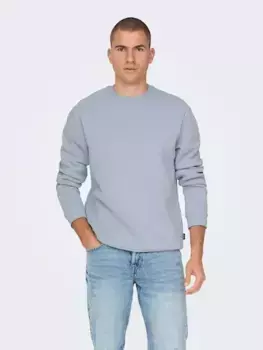 Толстовка ONLY & SONS "ONSCERES CREW NECK NOOS", цвет Eventide
