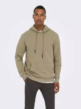 Толстовка ONLY & SONS с капюшоном "ONSSIMON REG HOODIE SWEAT OTL", цвет Chinchilla