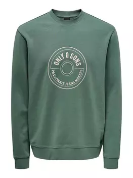 Толстовка Only & Sons, зеленый