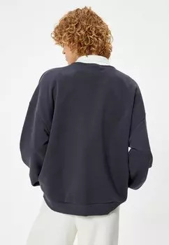 Толстовка OVERSIZED Koton, серый
