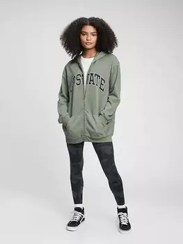 Толстовка оверсайз для подростков Gap, зеленый
