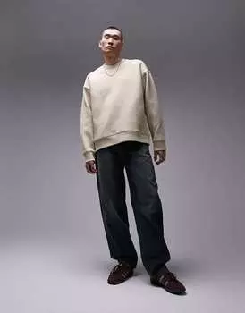 Толстовка оверсайз с камнем Topman