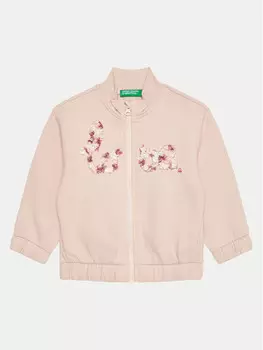Толстовка оверсайз United Colors Of Benetton, розовый