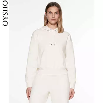 Толстовка Oysho с капюшоном, белый