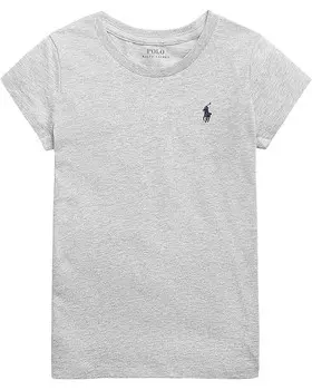 Толстовка Polo Ralph Lauren Kids Short Sleeve Jersey T-Shirt, цвет Light Sport Heather
