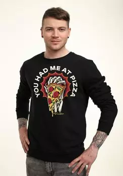 Толстовка POP CREATURE HAD ME AT PIZZA Henry Tiger, черный