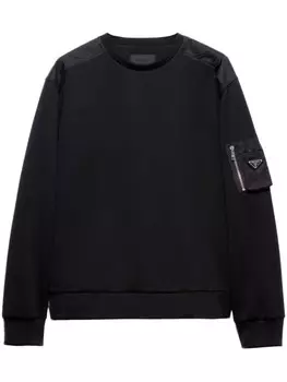 Толстовка Prada со вставками, черный