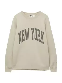 Толстовка Pull&Bear, экрю