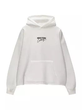 Толстовка Pull&Bear, белый