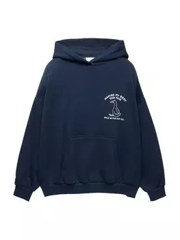 Толстовка Pull&Bear DUCK, темно-синий