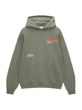 Толстовка Pull&Bear, зеленый