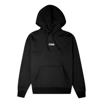 Толстовка pullover hoodie 'black' Converse, черный