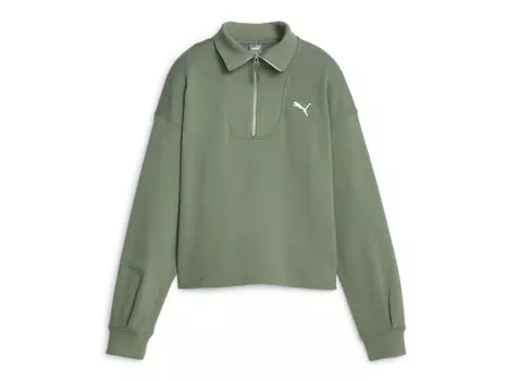 Толстовка Puma HER на молнии, зеленый