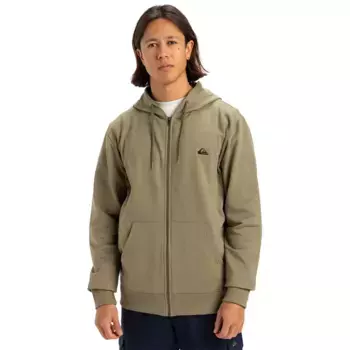Толстовка Quiksilver Basic full zip, зеленый