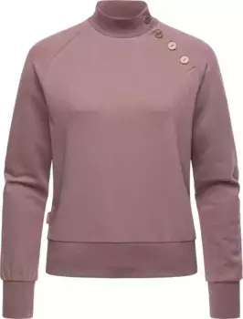 Толстовка Ragwear "Majjorka Solid", женская рубашка с длинными рукавами, ребристыми манжетами и декоративными пуговицами, лиловый