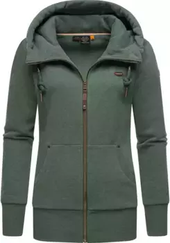 Толстовка Ragwear "Neska Zip", спортивная женская толстовка с капюшоном, зеленый