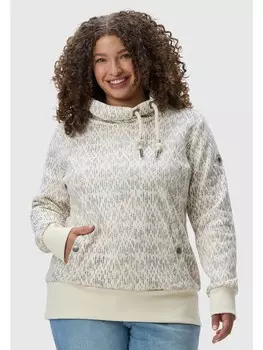 Толстовка ragwear Rollkragenpullover Rylie Print Plus, бежевый