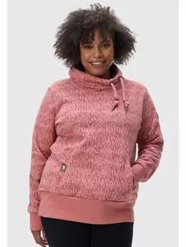Толстовка ragwear Rollkragenpullover Rylie Print Plus, цвет Dusty Pink