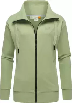 Толстовка Ragwear "Shocky", спортивная женская толстовка на молнии со шнурками, зеленый