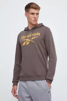 Толстовка Reebok, коричневый