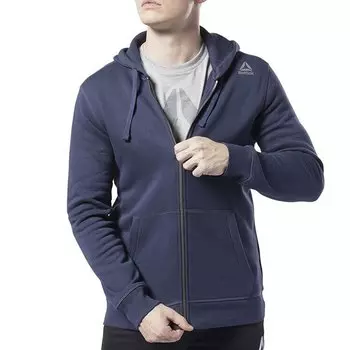 Толстовка Reebok Te Full Zip, синий