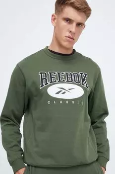 Толстовка Reebok, зеленый