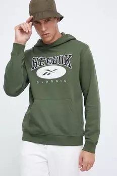 Толстовка Reebok, зеленый