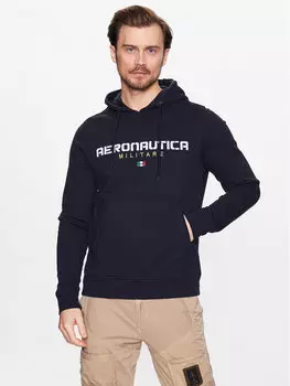 Толстовка regular fit Aeronautica Militare, синий