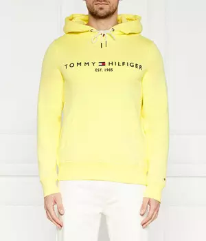 Толстовка мужская Tommy Hilfiger с надписью, желтый