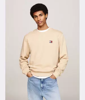 Толстовка Regular Fit Tommy Jeans, бежевый
