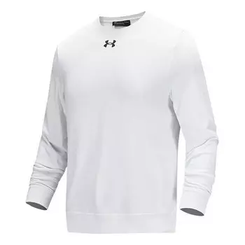 Толстовка rival fleece 2.0 crew pullover 'white' Under Armour, белый