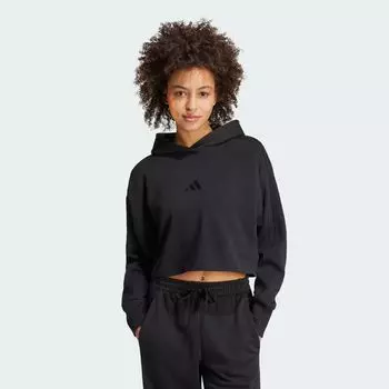 Толстовка с 3 полосками ALL SZN из французского терри Adidas, цвет Black