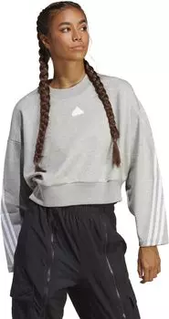 Толстовка с 3 полосками Future Icons adidas, цвет Medium Grey Heather 1