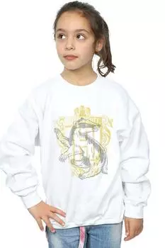 Толстовка с гербом «Хаффлпафф Барсук» Harry Potter, белый