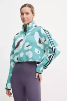 Толстовка с изображением животных adidas, бирюзовый
