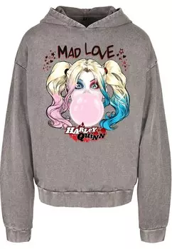 Толстовка с капюшоном ABSOLUTE CULT Sweatshirt Batman - Harley Quinn Mad Love, графитовый