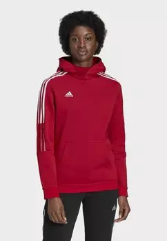Толстовка с капюшоном Adidas, красный