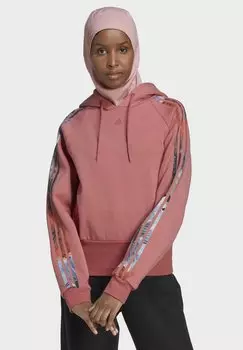Толстовка с капюшоном Adidas, красный