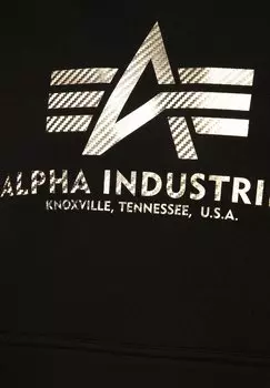 Толстовка с капюшоном Alpha Industries, черный