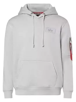 Толстовка с капюшоном Alpha Industries, серый