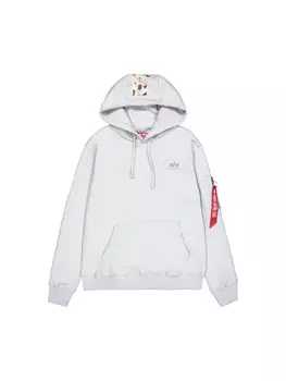 Толстовка с капюшоном Alpha Industries, серый