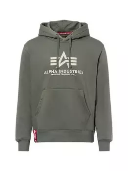 Толстовка с капюшоном Alpha Industries, зеленый