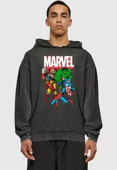 Толстовка с капюшоном AVENGERS MARVEL COMICS GROUP ACID WASHED ABSOLUTE CULT, черный