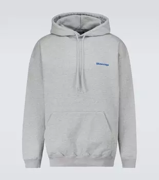 Толстовка с капюшоном Balenciaga, серый