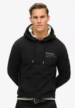 Толстовка с капюшоном CORE LOGO CITY Superdry, черный