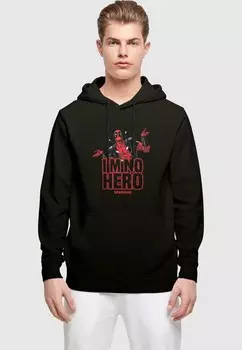 Толстовка с капюшоном DEADPOOL I AM NO HERO ABSOLUTE CULT, черный