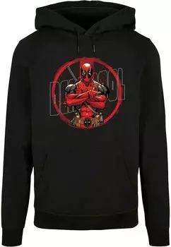 Толстовка с капюшоном DEADPOOL SPLATTER POSED LOGO ABSOLUTE CULT, черный