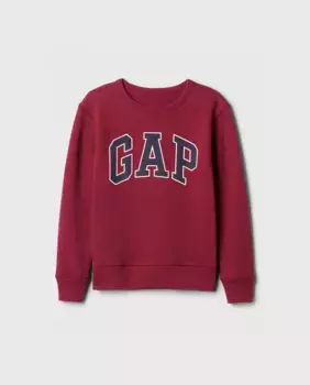 Толстовка с капюшоном для мальчика с логотипом Gap, бордовый