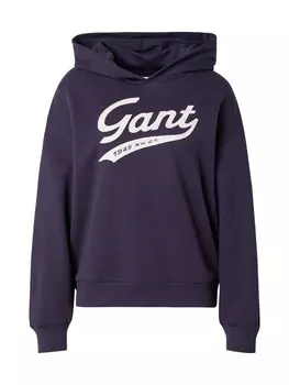 Толстовка с капюшоном GANT Sweatshirt, индиго