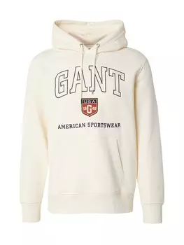 Толстовка с капюшоном GANT Sweatshirt, кремовый